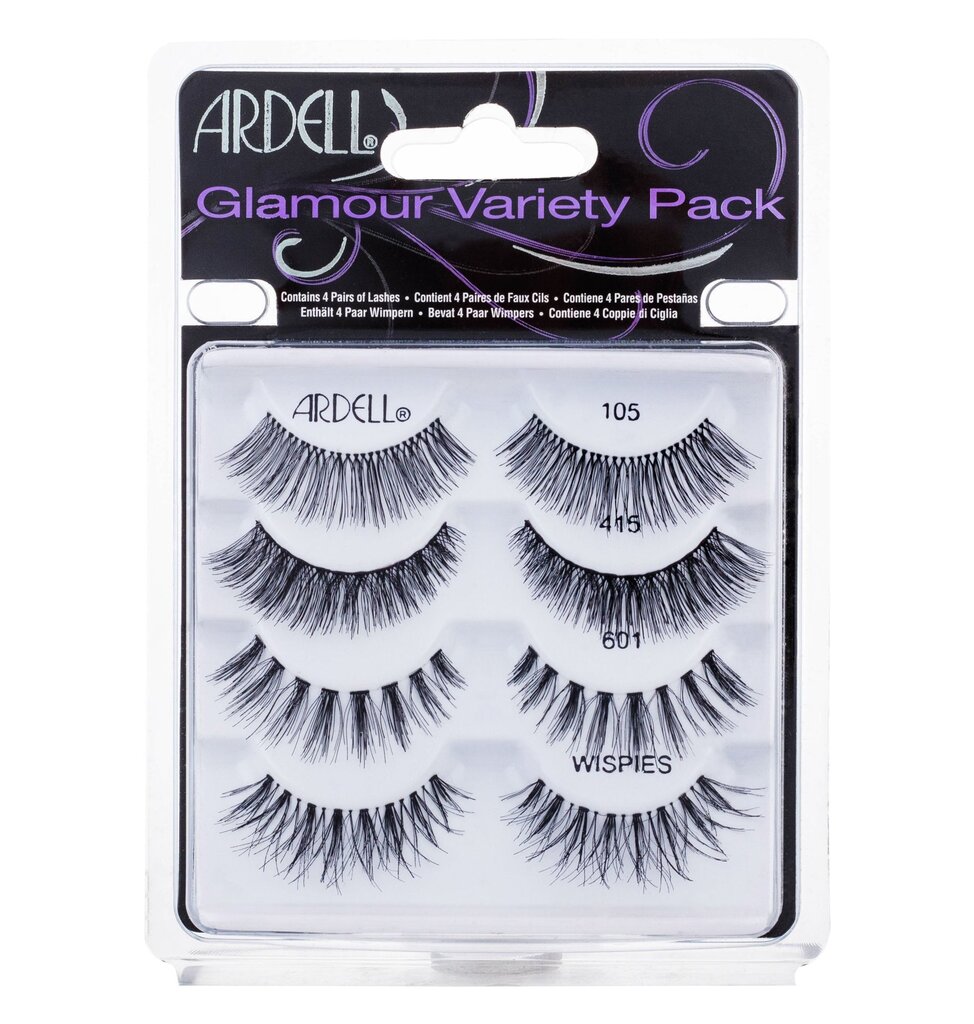 Pielīmējamo skropstu komplekts Ardell "Best Of" Glamour Variety Pack, Black, 1 gab. цена и информация | Mākslīgās skropstas, skropstu atliecēji | 220.lv