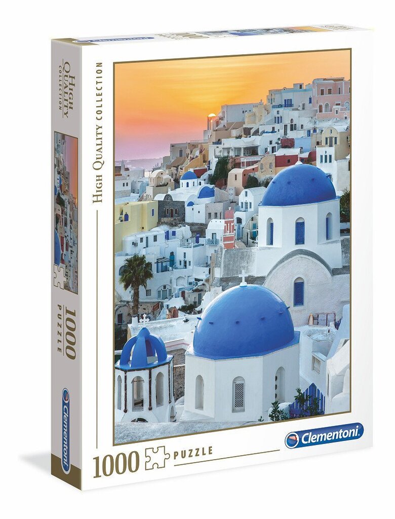 Puzle Clementoni Santorini, 1000 daļas цена и информация | Puzles, 3D puzles | 220.lv