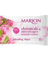 Mitrinošas salvetes sejai Marion Flower Garden 15 gab. cena un informācija | Sejas ādas kopšana | 220.lv