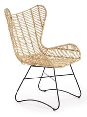 Klubkrēsls Indiana, smilšu/melnā krāsā cena un informācija | Dārza krēsli | 220.lv