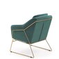Klubkrēsls Soft 3, zaļa/zelta krāsa cena un informācija | Atpūtas krēsli | 220.lv