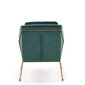 Klubkrēsls Soft 3, zaļa/zelta krāsa cena un informācija | Atpūtas krēsli | 220.lv