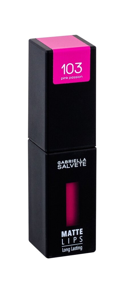 Lūpu krāsa Gabriella Salvete Matte Lips 4.5 ml, 103 Pink Passion cena un informācija | Lūpu krāsas, balzāmi, spīdumi, vazelīns | 220.lv