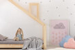 Gulta-mājiņa Dalidda, 90x200 cm, ozola krāsā cena un informācija | Bērnu gultas | 220.lv