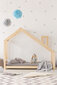 Gulta-mājiņa Dalidda, 90x200 cm, ozola krāsā cena un informācija | Bērnu gultas | 220.lv