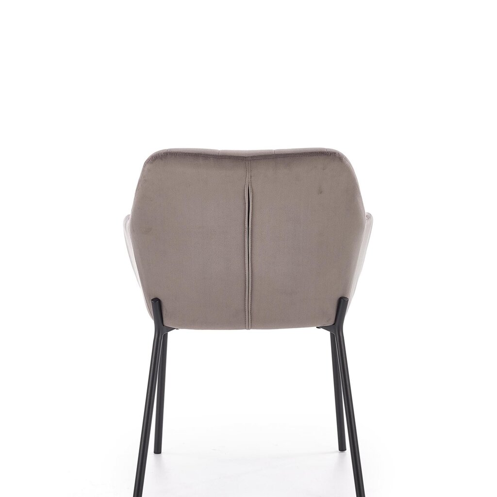 2-vu krēslu komplekts Halmar K305, pelēks/melns cena un informācija | Virtuves un ēdamistabas krēsli | 220.lv