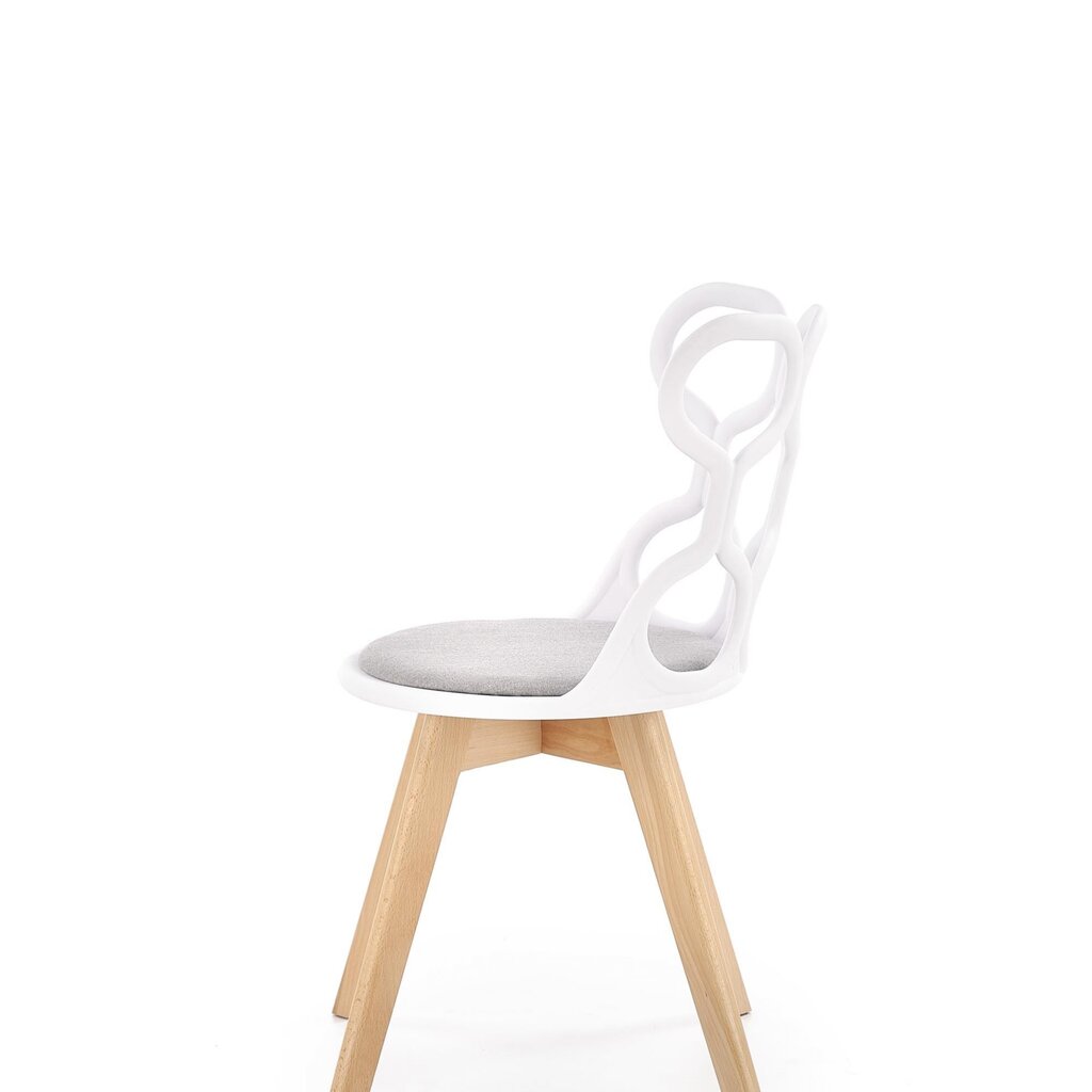 Krēsls K308, baltā/ozolkoka krāsā цена и информация | Virtuves un ēdamistabas krēsli | 220.lv