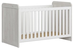 Bērnu gultiņa Luca Baby, 70x140 cm, pelēka cena un informācija | Zīdaiņu gultas | 220.lv