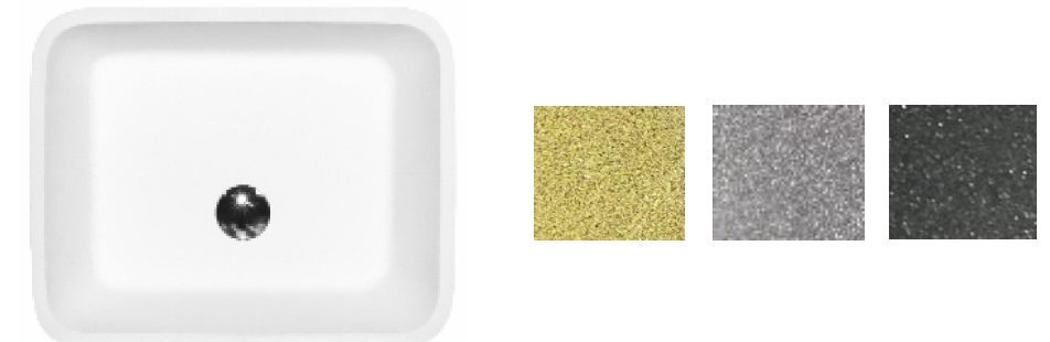 Akmens masas izlietne Besco Assos Glam Gold цена и информация | Izlietnes | 220.lv