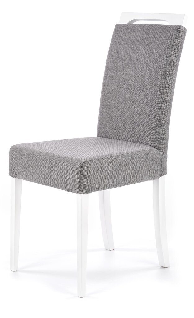 2 krēslu komplekts Clarion, pelēks/balts cena un informācija | Virtuves un ēdamistabas krēsli | 220.lv
