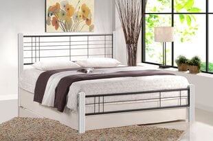Кровать Halmar Viera, 160х200 см белая/черная цена и информация | Кровати | 220.lv