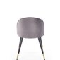 4-u krēslu komplekts K315, pelēks/melns cena un informācija | Virtuves un ēdamistabas krēsli | 220.lv