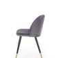 4-u krēslu komplekts K315, pelēks/melns cena un informācija | Virtuves un ēdamistabas krēsli | 220.lv