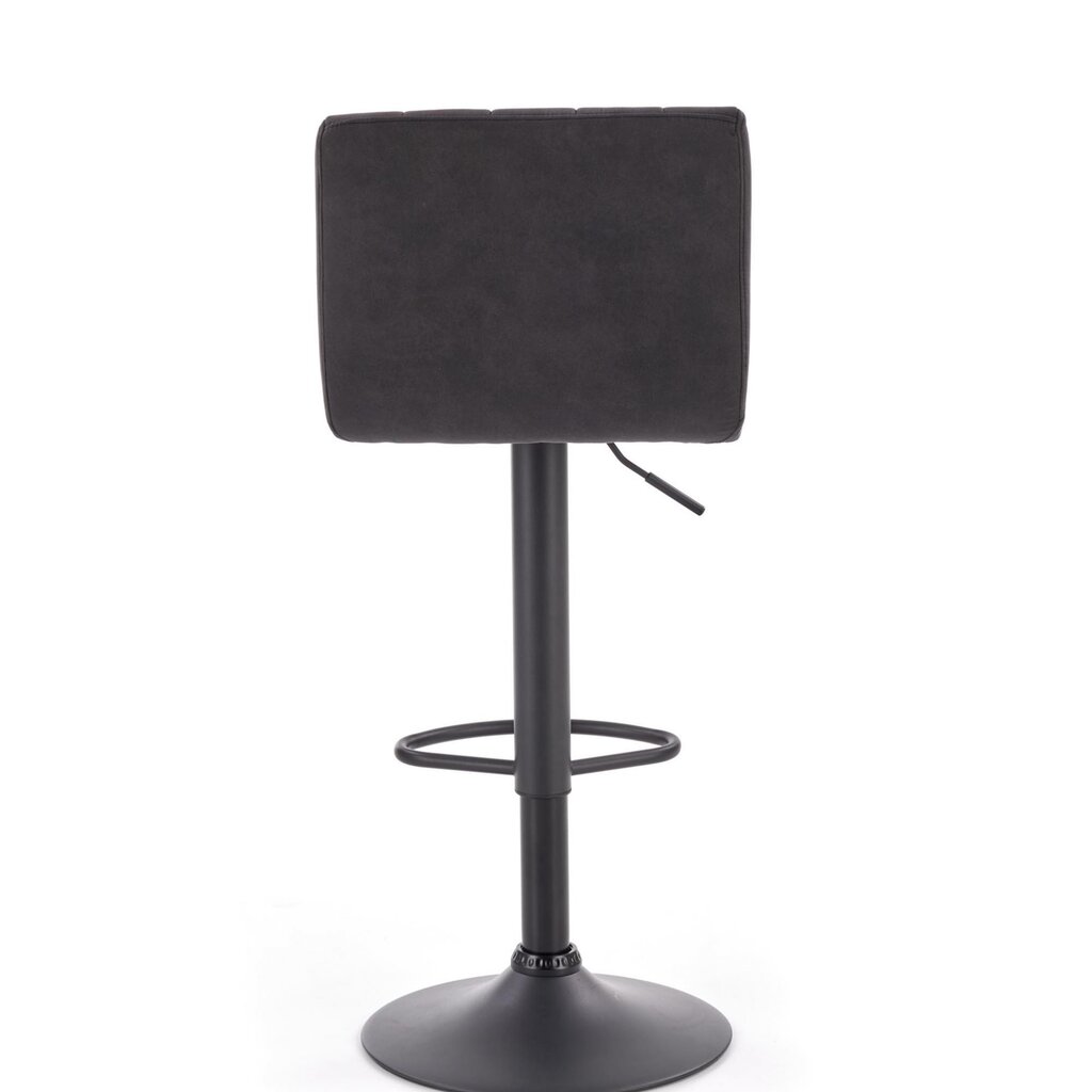 2 bāra krēslu komplekts H89, melns cena un informācija | Virtuves un ēdamistabas krēsli | 220.lv