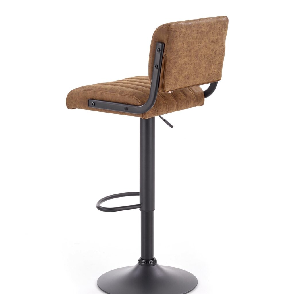 2 bāra krēslu komplekts H88, brūns / melns cena un informācija | Virtuves un ēdamistabas krēsli | 220.lv