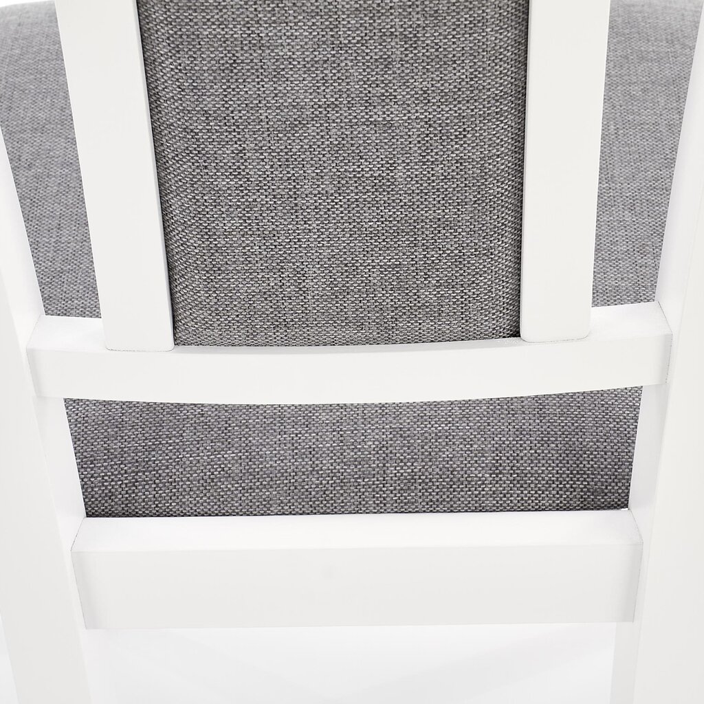 2 krēslu komplekts Konrad, balts / pelēks cena un informācija | Virtuves un ēdamistabas krēsli | 220.lv