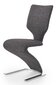 2 krēslu komplekts K307, pelēks / melns цена и информация | Virtuves un ēdamistabas krēsli | 220.lv