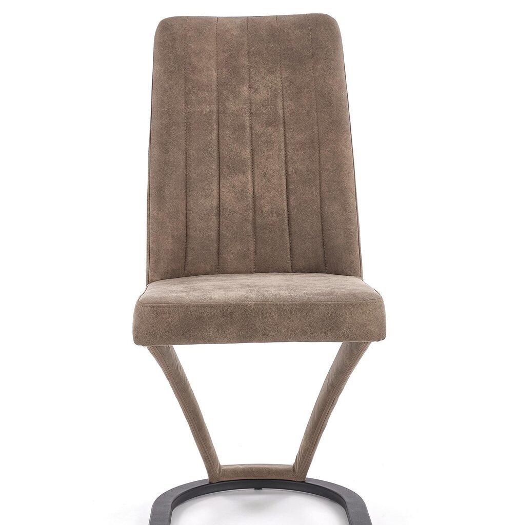 2-vu krēslu komplekts K338, brūns / melns цена и информация | Virtuves un ēdamistabas krēsli | 220.lv