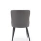 2-vu krēslu komplekts K333, pelēks/melns cena un informācija | Virtuves un ēdamistabas krēsli | 220.lv