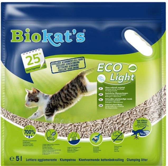 Biokat's pakaiši kaķiem ECO LIGHT, 5 L цена и информация | Kaķu smiltis, pakaiši | 220.lv