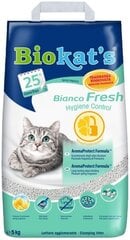 Biokat's pakaiši kaķiem Bianco Fresh Hygienic, 5 kg cena un informācija | Kaķu smiltis, pakaiši | 220.lv