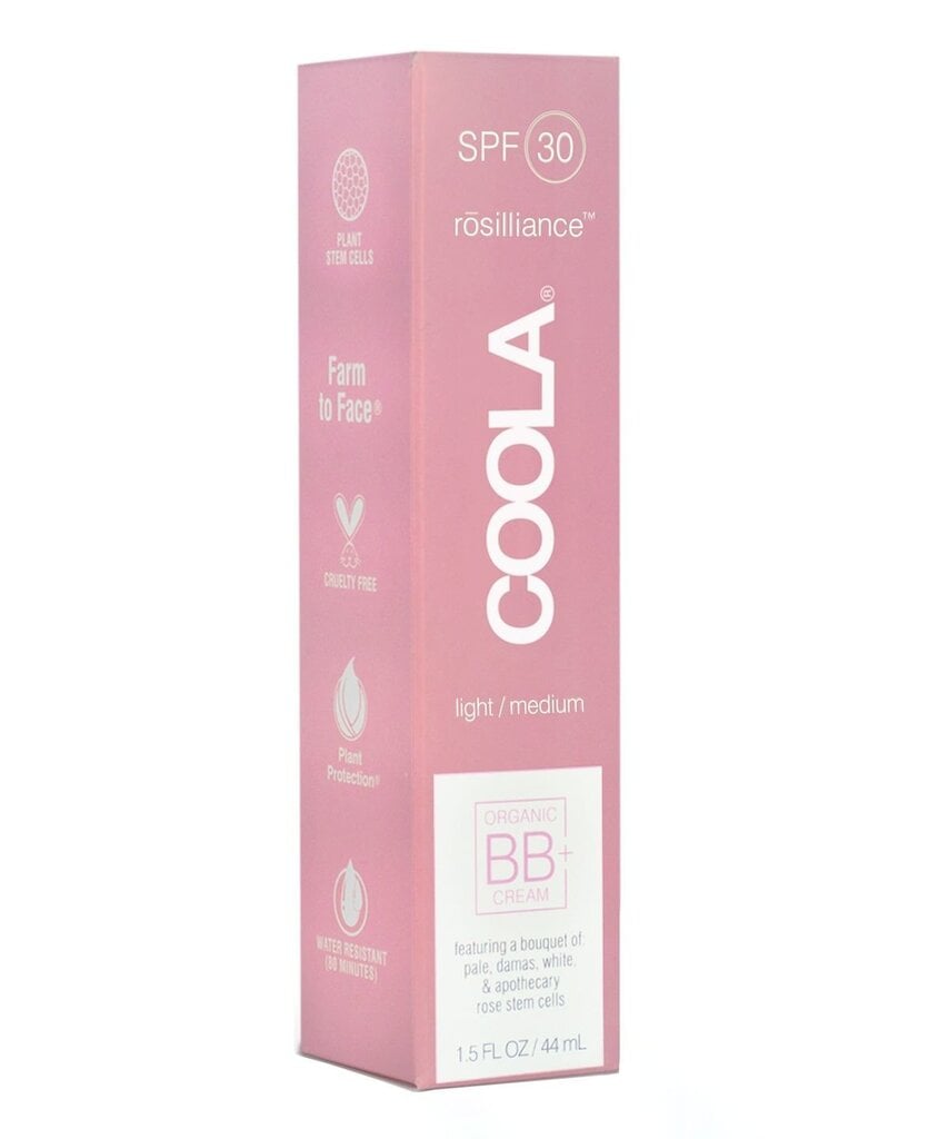 BB sejas krēms Coola Rosilliance Organic SPF30 Light/Medium 44ml cena un informācija | Sejas krēmi | 220.lv