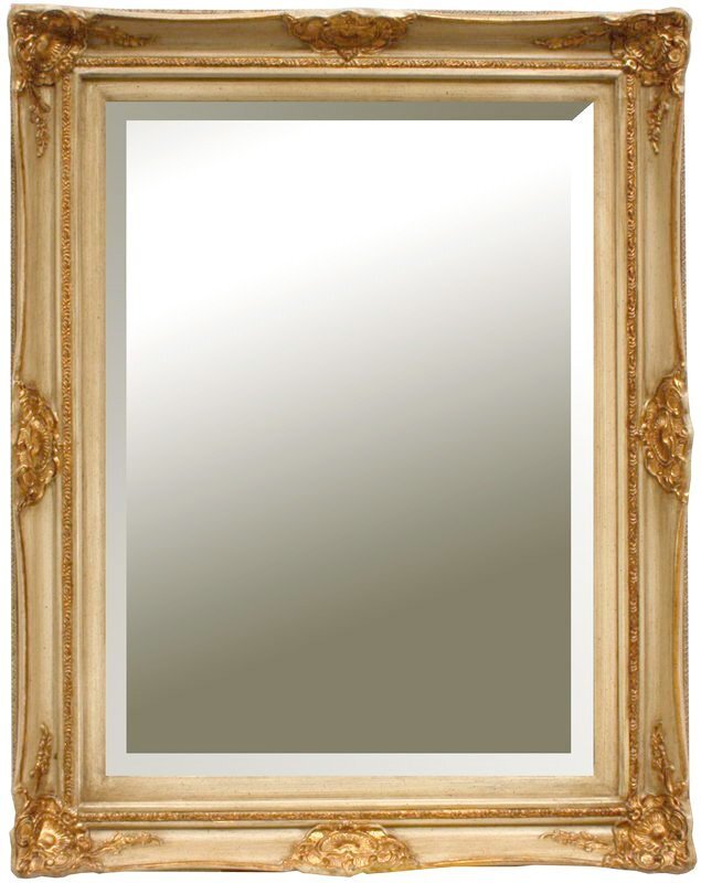 Spogulis Rovigo, brūns/balts cena un informācija | Spoguļi | 220.lv
