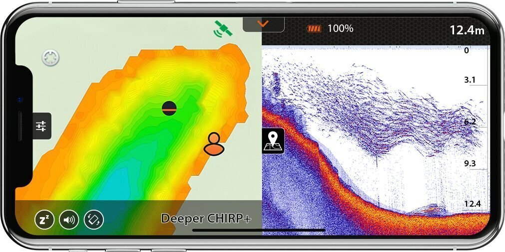 Sonārs Deeper Smart Sonar CHIRP+ ar Wi-Fi un GPS, ar 3 stariem cena un informācija | Smart ierīces un piederumi | 220.lv