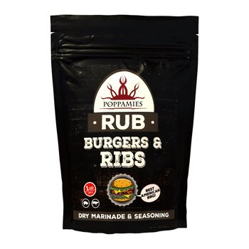 Garšvielu maisījums “BURGERS & RIBS RUB”, 200g. cena un informācija | Garšvielas, garšvielu komplekti | 220.lv