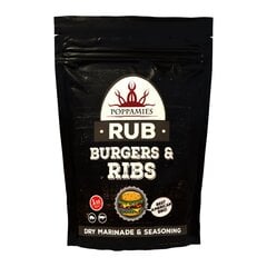 Garšvielu maisījums “BURGERS & RIBS RUB”, 200g. cena un informācija | Garšvielas, garšvielu komplekti | 220.lv