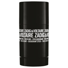 Parfimēts zīmuļveida dezodorants Zadig & Voltaire This is Him vīriešiem 75 ml cena un informācija | Parfimēta vīriešu kosmētika | 220.lv