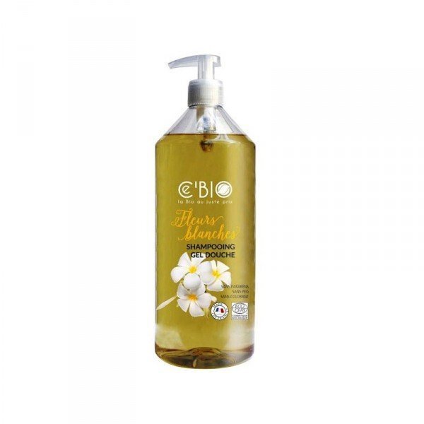 Ķermeņa un matu šampūns 2in1 ar balto ziedu aromātu Cebio 1000 ml цена и информация | Šampūni | 220.lv