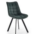 2-vu krēslu komplekts K332, zaļš / melns