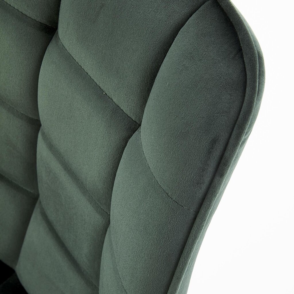 2-vu krēslu komplekts K332, zaļš / melns cena un informācija | Virtuves un ēdamistabas krēsli | 220.lv