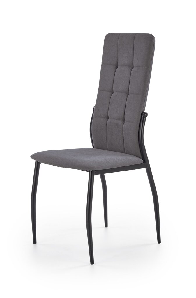 4-ru krēslu komplekts K334, pelēks / melns cena un informācija | Virtuves un ēdamistabas krēsli | 220.lv