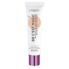 Sejas krēms L´Oréal Paris BB krém C`est Magic (Skin Perfector) 30 ml cena un informācija | Sejas krēmi | 220.lv