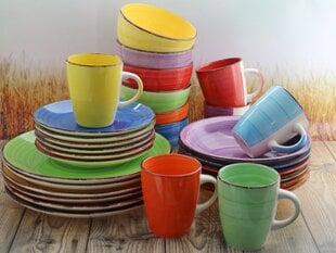 Набор керамических суповых тарелок HTI Rainbow, 6 шт. цена и информация | Посуда, тарелки, обеденные сервизы | 220.lv