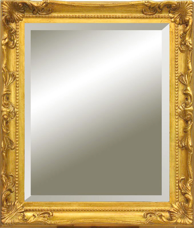 Spogulis Faenza, 62x52 cm, zelta krāsa цена и информация | Spoguļi | 220.lv