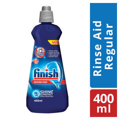 Finish trauku mazgājamo mašīnu skalošanas līdzeklis Rinse Aid Regular, 400 ml cena un informācija | Trauku mazgāšanas līdzekļi | 220.lv