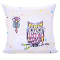 Наволочка DecoKing Owls 80x80 см цена и информация | Декоративные подушки и наволочки | 220.lv