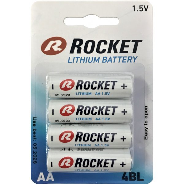 AA baterijas Rocket Lithium, 4gab. цена и информация | Baterijas | 220.lv