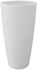 Nicoli puķu pods ar noņemamu trauku Vivaio Basso Style 38, balts cena un informācija | Puķu podi | 220.lv