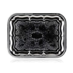 Прямоугольный металлический поднос AKCENT 41 x 31 см цена и информация | Посуда, тарелки, обеденные сервизы | 220.lv