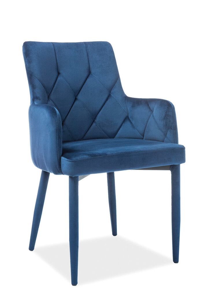 4-u krēslu komplekts Ricardo Velvet, zils cena un informācija | Virtuves un ēdamistabas krēsli | 220.lv