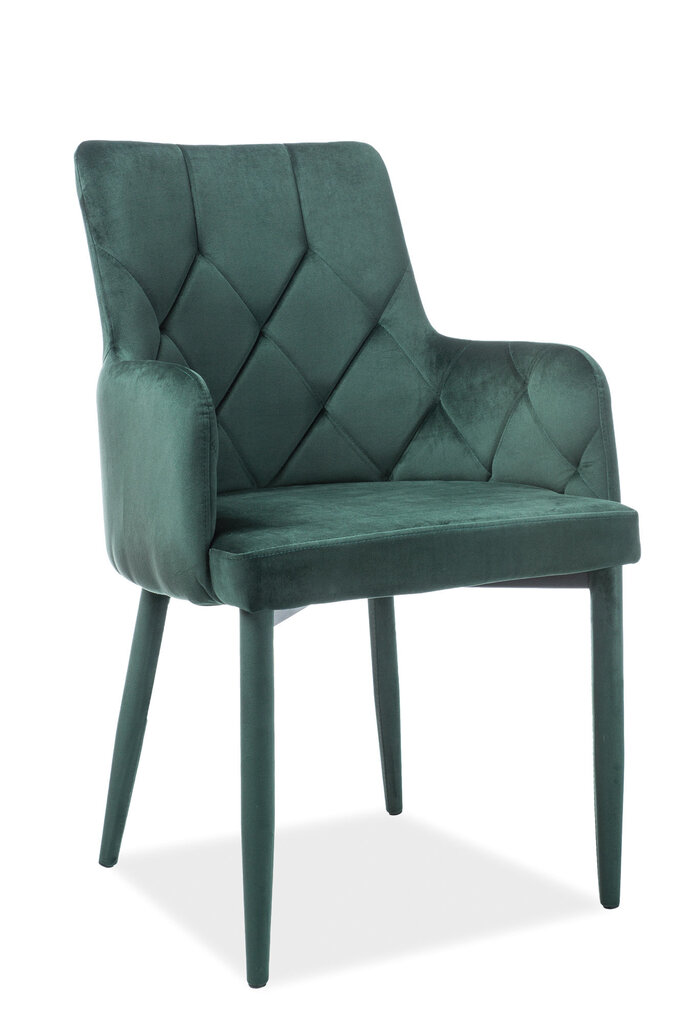4-u krēslu komplekts Ricardo Velvet, zaļš цена и информация | Virtuves un ēdamistabas krēsli | 220.lv