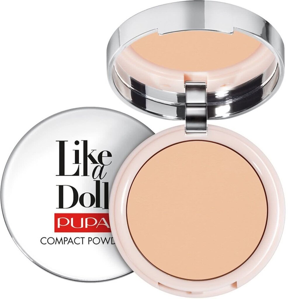 Kompaktais pūderis ar SPF15 Pupa Like A Doll Nude Skin 10 g, 003, 003 cena un informācija | Grima bāzes, tonālie krēmi, pūderi | 220.lv