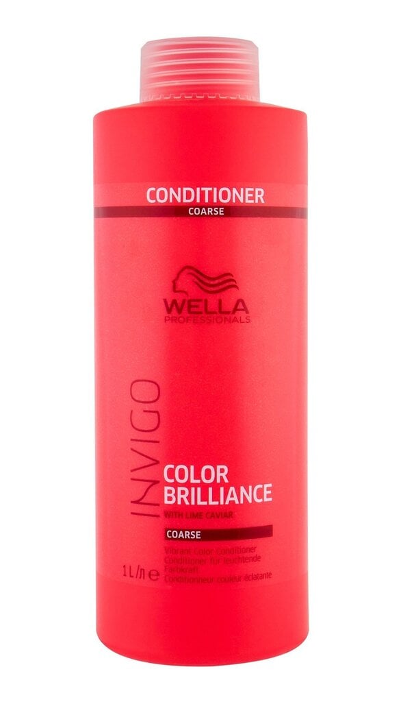 Matu kondicionieris krāsotiem matiem Wella Invigo Color Brilliance Coarse Vibrant, 1000 ml cena un informācija | Matu kondicionieri, balzāmi | 220.lv