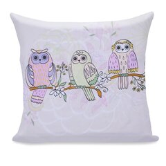 Наволочка DecoKing Owls 80x80 см цена и информация | Декоративные подушки и наволочки | 220.lv