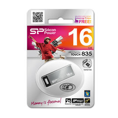 USB atmiņas karte Silicon Power Touch 835 16GB USB 2.0 cena un informācija | USB Atmiņas kartes | 220.lv