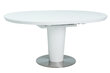 Paplašināms galds Orbit, balts цена и информация | Virtuves galdi, ēdamgaldi | 220.lv